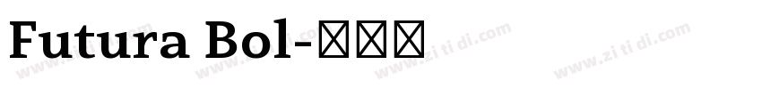 Futura Bol字体转换